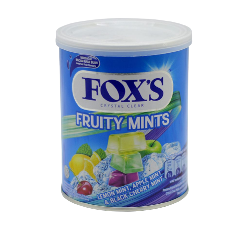 آبنبات فاکس قوطی مدل نعنا میوه Fruity Mints