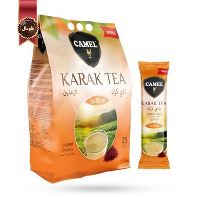 چای کرک اصلی Camel زعفران بسته 25 عددی